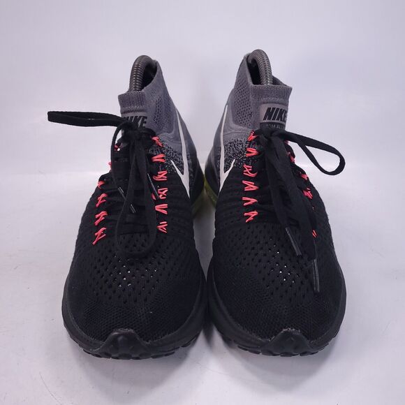 Nike Zoom All Out Flyknit Training Shoe Womens Size 7 845361-002 Black Gray - Picture 2 of 8
